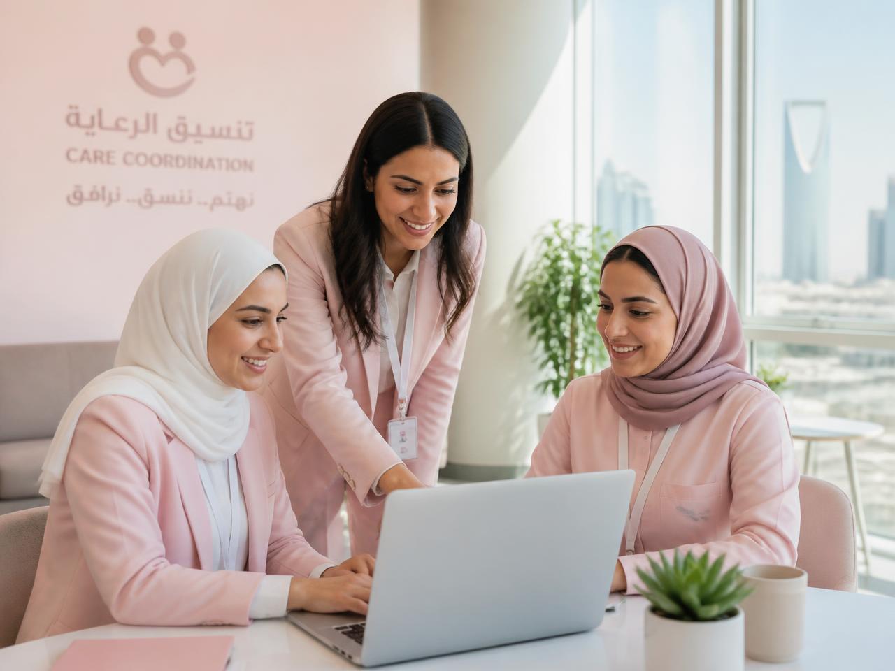 The Haya care coordination team at work in Riyadh